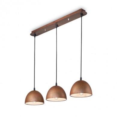 Suspension FOLK SP3 Corten 60W max IDEAL LUX 174235