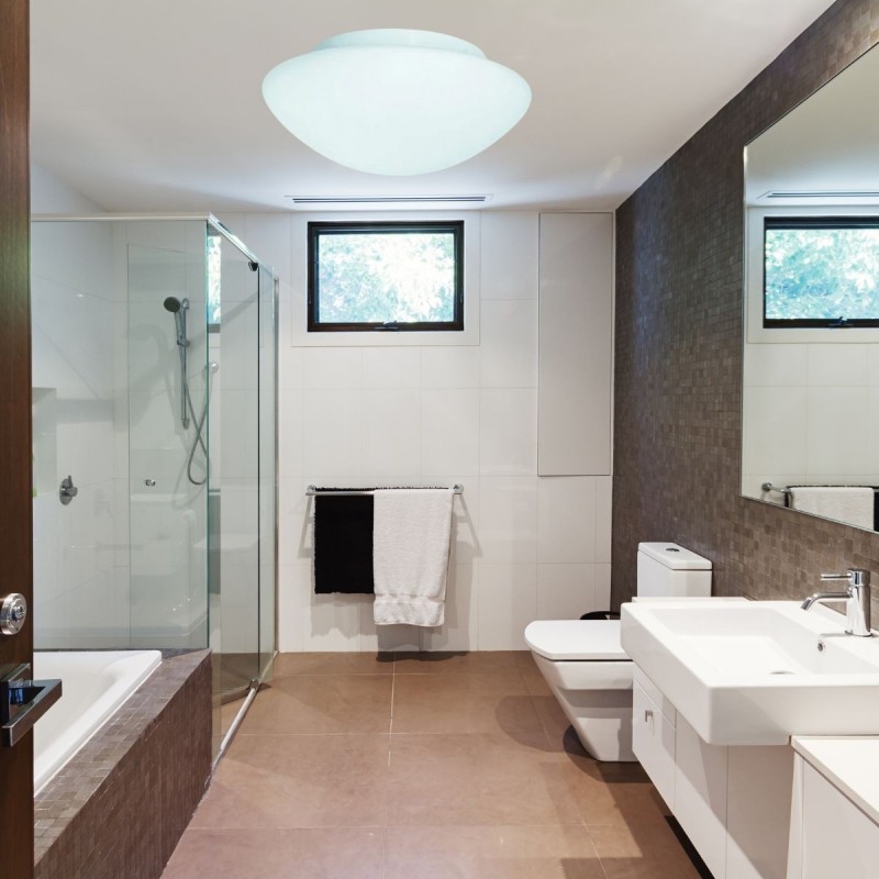 Plafonnier Salle de Bain Tokyo 2x40W E27 Blanc SC_1910-28 1910-28 Plafonnier Salle de Bain Tokyo 2x40W E27 Blanc SEARCHLIGHT 1910-28