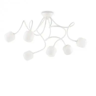 Plafonnier OCTOPUS PL6 Blanc 28W max IDEAL LUX 174921