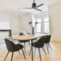 Ventilateur Plafond Eliza 142cm Noir Nickel