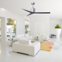 Ventilateur Plafond Eliza 142cm Nickel Noir