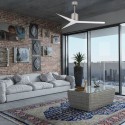 Ventilateur de plafond Eliza 142cm Nickel Blanc