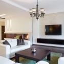 Lustre Lacey 5x60W Bronze foncé