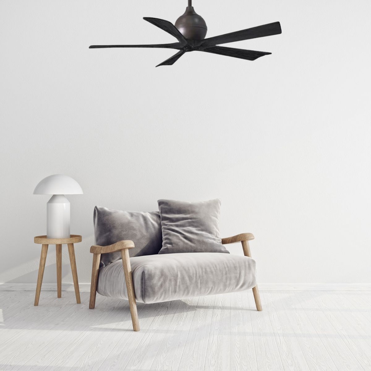Ventilateur Plafond Dante 112cm Chromé Chocolat HUNTER 50628