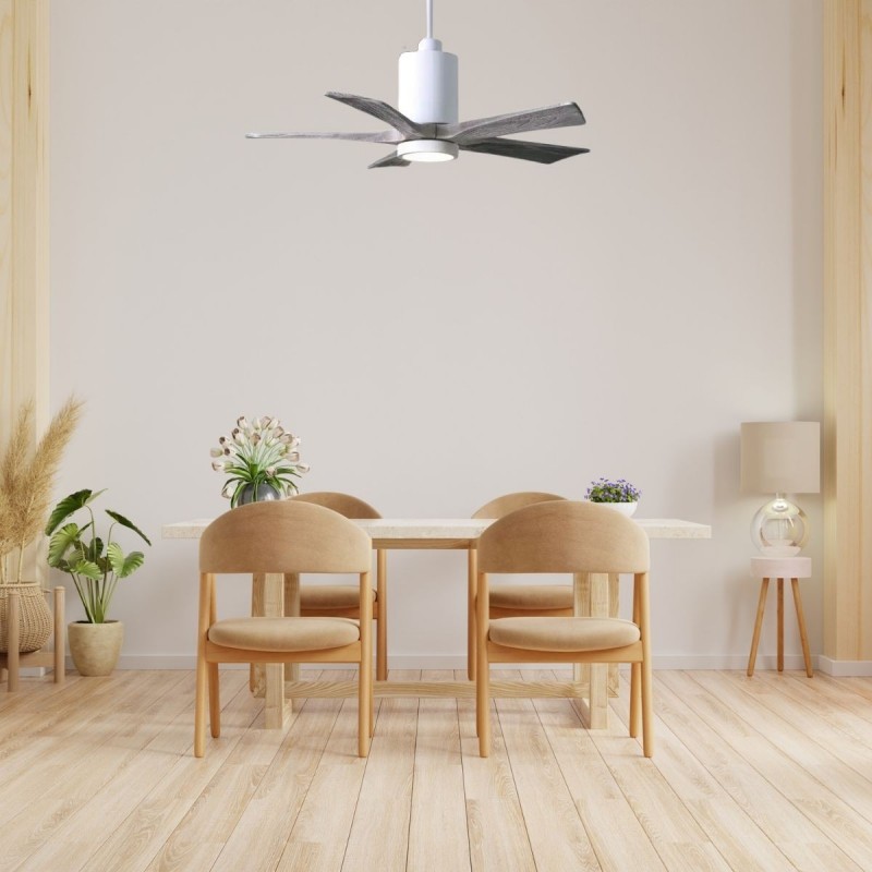 Ventilateur plafond Patricia 106cm Blanc Bois Vieilli ATLAS FAN PA5-WH-BW-42