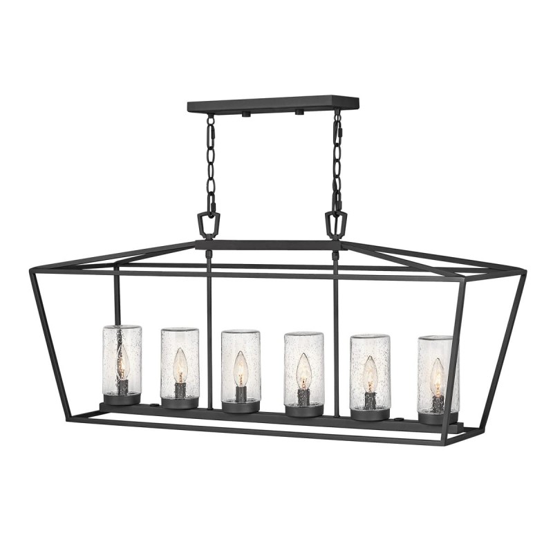 Suspension extérieur Alford Place 6x40W E14 Noir ELSTEAD LIGHTING QN-ALFORD-PLACE-6P-MB