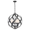 Suspension extérieur Blacksmith 4x40W E14 Noir ancien ELSTEAD LIGHTING QN-BLACKSMITH-4P-OBK