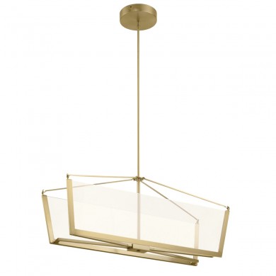 Lustre Calters 1x50.8W LED intégrée Champagne ELSTEAD LIGHTING QN-CALTERS-ISLE-CG