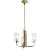 Lustre Kimrose 3x40W E14 Laiton naturel brossé ELSTEAD LIGHTING QN-KIMROSE3-BNB