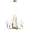 Lustre Kimrose 6x40W E14 Laiton naturel brossé ELSTEAD LIGHTING QN-KIMROSE6-BNB