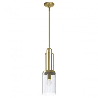 Suspension Kimrose 1x60W E27 Laiton naturel brossé ELSTEAD LIGHTING QN-KIMROSE-MP-BNB