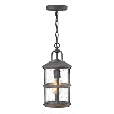 Suspension extérieur Lakehouse 1x60W E27 Zinc vieilli Gris bois flotté ELSTEAD LIGHTING QN-LAKEHOUSE8-S-DZ