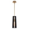 Suspension Linara 1x60W E27 Noir Laiton Naturel ELSTEAD LIGHTING QN-LINARA-P-BK