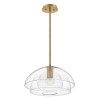 Suspension Lotus 1x60W E27 Laiton ancien ELSTEAD LIGHTING QN-LOTUS-P-HBR
