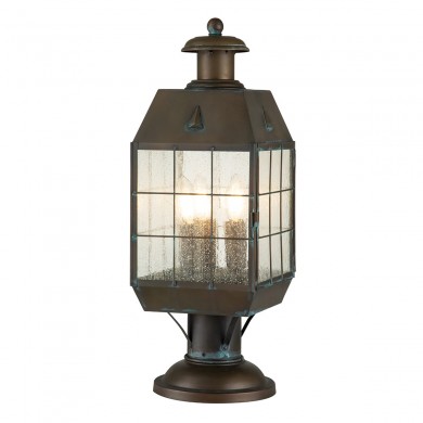 Lanterne sur pied Nantucket 3x60W E14 Laiton vieilli ELSTEAD LIGHTING QN-NANTUCKET3-L-AS