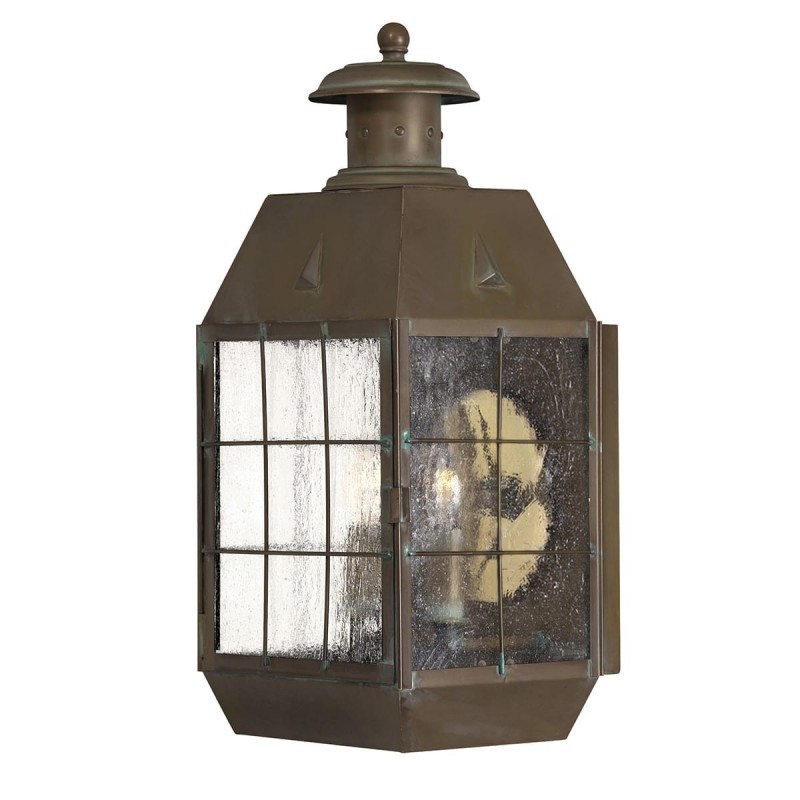 Applique Extérieur Nantucket 2x60W E14 Laiton vieilli ELSTEAD LIGHTING QN-NANTUCKET-L-AS