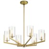 Lustre Nye 6x40W E14 Laiton naturel brossé ELSTEAD LIGHTING QN-NYE6-BNB