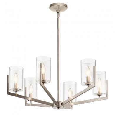 Lustre Nye 6x40W E14 Étain Classique ELSTEAD LIGHTING QN-NYE6-CLP