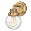 Applique Poppy 1x60W E27 Laiton ancien ELSTEAD LIGHTING QN-POPPY1-HB-BATH