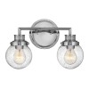 Applique Poppy 2x60W E27 Chrome Poli ELSTEAD LIGHTING QN-POPPY2-PC-BATH