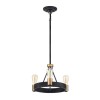 Suspension Silas 3x60W E27 Zinc ancien Laiton ancien ELSTEAD LIGHTING QN-SILAS-3P-DZ