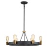 Suspension Silas 6x60W E27 Zinc ancien Laiton ancien ELSTEAD LIGHTING QN-SILAS-6P-DZ