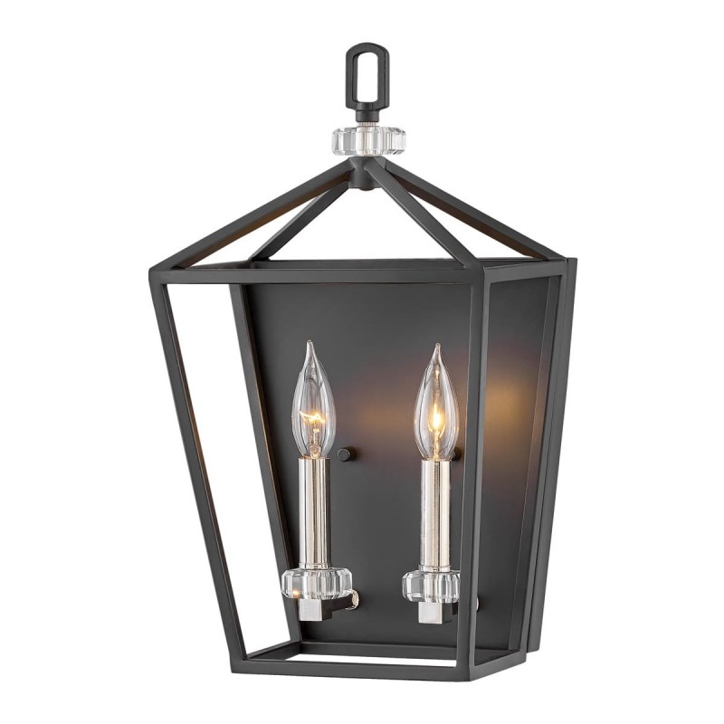 Applique Stinson 2x60W E14 Noir Nickel Poli ELSTEAD LIGHTING QN-STINSON2-BK