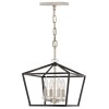 Suspension Stinson 4x60W E14 Noir Nickel Poli H434mm ELSTEAD LIGHTING QN-STINSON-4P-M-BK