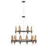 Lustre Willow 18x40W E14 Noir Charbon Or ELSTEAD LIGHTING QN-WILLOW18-CBK