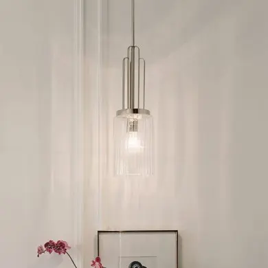 Suspension Kimrose 1x60W E27 Nickel poli ELSTEAD LIGHTING QN-KIMROSE-MP-PN