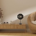 Lampe Wicker 1x40W E27 Noir Mat
