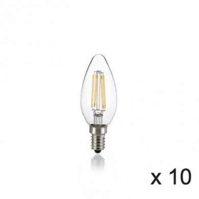 Ampoule (x10) 4W E14 Transparent D3,5 188928 IDEAL LUX 188928