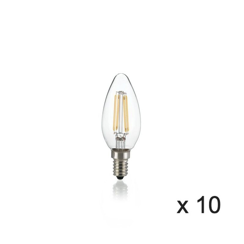 Ampoule (x10) 4W E14 Transparent D3,5 188928 IDEAL LUX 188928