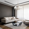 Lustre Kayva 1x36W LED intégrée Nickel poli