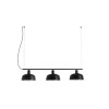 Suspension TATAWIN M 3x15W E27 Noir Satiné Noir Brillant FARO 20338-120