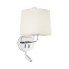 Applique murale MONTREAL 1x15W E27 Chrome Beige FARO 24033-02