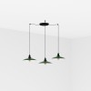 Suspension LANG 3L 3x15W E27 Vert brillant FARO 62805-3L