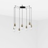 Suspension ART 7L 7x15W E27 Vieil Or FARO 64137-7L