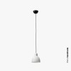 Suspension VENICE 1x15W E27 Noir Brillant Blanc Brillant FARO 64255