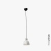 Suspension VENICE 1x15W E27 Noir Brillant et Blanc Brillant FARO 64258