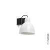 Applique murale VENICE 1x15W E27 Noir Brillant Blanc FARO 64270