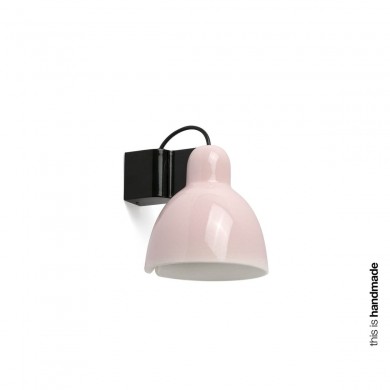 Applique murale VENICE 1x15W E27 Noir Brillant Rose FARO 64272