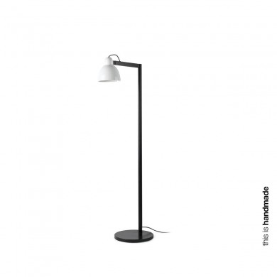 Lampadaire VENICE 1x15W E27 Noir Satiné Blanc FARO 64275-111