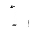 Lampadaire VENICE 1x15W E27 Noir Satiné Noir Brillant FARO 64275-112