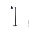 Lampadaire VENICE 1x15W E27 Noir Satiné Bleu FARO 64275-115