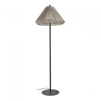 Lampadaire extérieur SAIGON OUT 1x15W E27 Gris Foncé Beige L680 FARO 71569-09