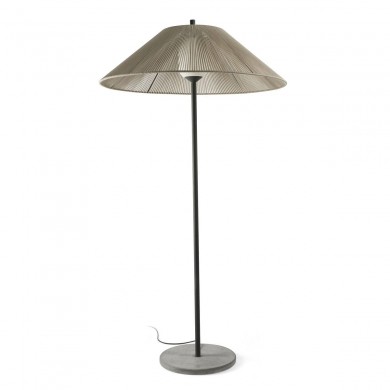 Lampadaire extérieur SAIGON OUT 1x15W E27 Gris Foncé Beige FARO 71569-10