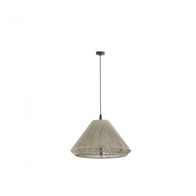 Suspension extérieur SAIGON OUT 1x15W E27 Gris Foncé Beige Cone FARO 71579C-09