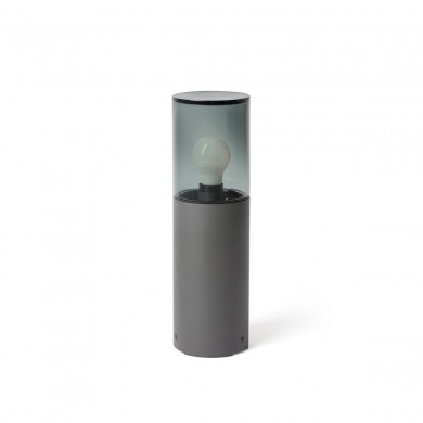 Borne extérieure KILA 400 1x15W E27 Gris Foncé Fumé FARO 71747