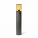 Borne extérieure KILA 700 1x15W E27 Gris Foncé Ambre